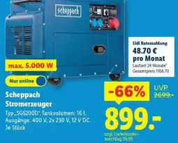 Lidl Scheppach Stromerzeuger Angebot