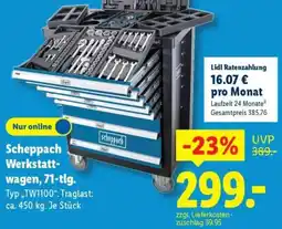 Lidl Scheppach Werkstattwagen, 71-tlg. Angebot
