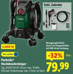 Lidl Parkside Hochdruckreiniger Angebot