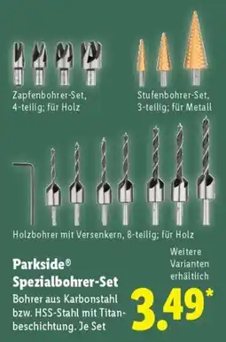 Lidl Parkside Spezialbohrer-Set Angebot
