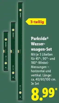 Lidl Parkside Wasserwaagen-Set Angebot