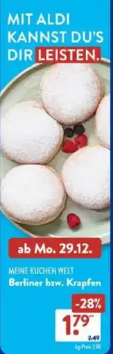 Aldi Süd MEINE KUCHEN WELT Berliner bzw. Krapfen Angebot