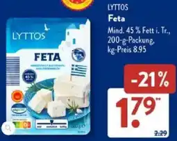 Aldi Süd LYTTOS Feta Angebot