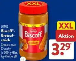 Aldi Süd LOTUS Biscoff Brotaufstrich Angebot