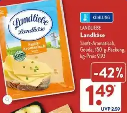 Aldi Süd LANDLIEBE Landkäse Angebot