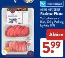 Aldi Süd MEINE METZGEREI Raclette-Platte Angebot