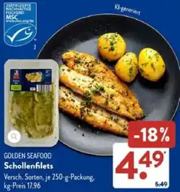 Aldi Süd GOLDEN SEAFOOD Schollenfilets Angebot