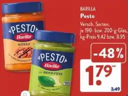 Aldi Süd BARILLA Pesto Angebot