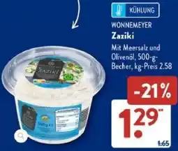 Aldi Süd WONNEMEYER Zaziki Angebot