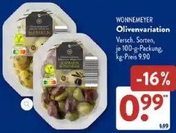 Aldi Süd WONNEMEYER Olivenvariation Angebot