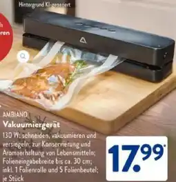 Aldi Süd AMBIANO Vakuumiergerät Angebot
