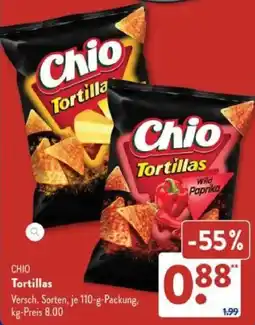 Aldi Süd CHIO Tortillas Angebot