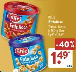 Aldi Süd ÜLTJE Erdnüsse Angebot