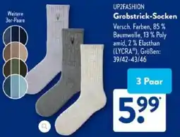 Aldi Süd UP2FASHION Grobstrick-Socken Angebot
