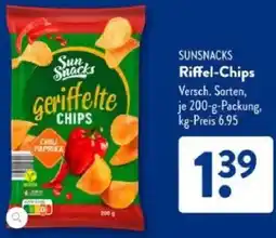 Aldi Süd SUNSNACKS Riffel-Chips Angebot