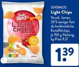 Aldi Süd SUNSNACKS Light Chips Angebot