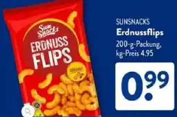 Aldi Süd SUNSNACKS Erdnussflips Angebot