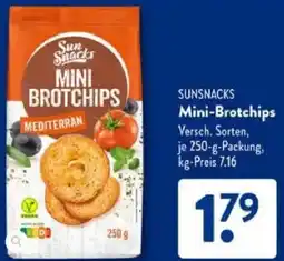 Aldi Süd SUNSNACKS Mini-Brotchips Angebot