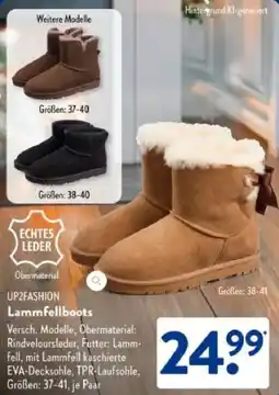 Aldi Süd UP2FASHION Lammfellboots Angebot