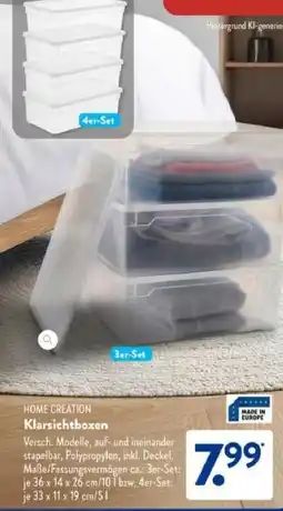Aldi Süd HOME CREATION Klarsichtboxen Angebot