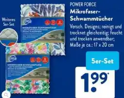 Aldi Süd POWER FORCE Mikrofaser Schwammtücher Angebot