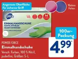 Aldi Süd POWER FORCE Einmalhandschuhe Angebot