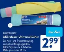 Aldi Süd POWER FORCE Mikrofaser-Universaltücher Angebot