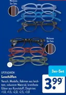 Aldi Süd UP2FASHION Lesehilfen Angebot