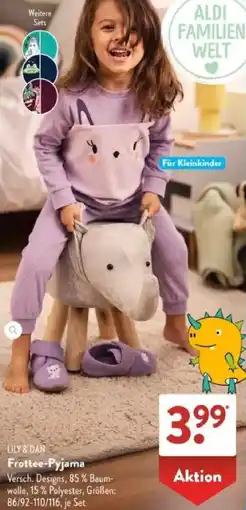 Aldi Süd LILY & DAN Frottee-Pyjama Angebot