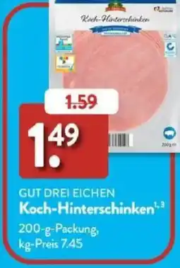 Aldi Süd GUT DREI EICHEN Koch-Hinterschinken Angebot