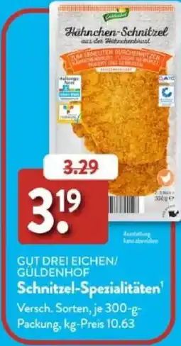 Aldi Süd GUT DREI EICHEN/ GÜLDENHOF Schnitzel-Spezialitäten Angebot