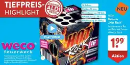 Aldi Süd WECO Batterie „Hot Rock" Angebot