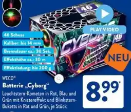 Aldi Süd WECO Batterie „Cyborg" Angebot