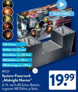 Aldi Süd WECO System-Feuerwerk „Midnight Hunter" Angebot