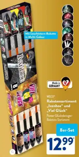 Aldi Süd WECO Raketensortiment „Ivanhoe" und „Viel Glück“ Angebot