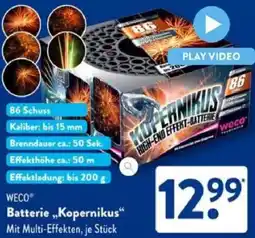 Aldi Süd WECO Batterie „Kopernikus“ Angebot
