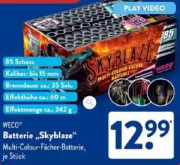 Aldi Süd WECO Batterie „Skyblaze“ Angebot