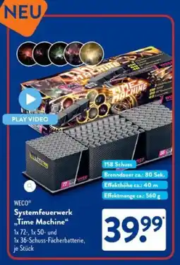 Aldi Süd WECO Systemfeuerwerk „Time Machine" Angebot