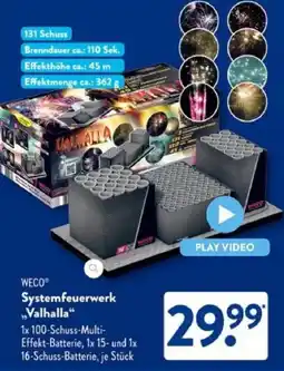 Aldi Süd WECO Systemfeuerwerk „Valhalla" Angebot