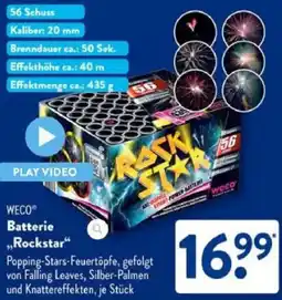 Aldi Süd WECO Batterie ,,Rockstar" Angebot