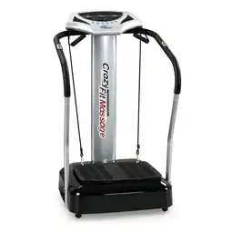 Netto Marken-Discount Crazy Fit Massage Fitness Vibrationsplatte inkl. Bänder Silber Angebot