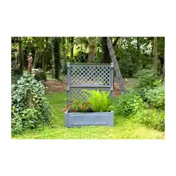 Netto Marken-Discount Pflanzkasten groß mit Spalier 100 cm, grau Angebot