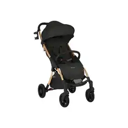 Netto Marken-Discount Kikkaboo Kinderwagen Buggy Cloe bis 22 kg Aluminiumrahmen faltbar Getränkehalter schwarz gold Angebot