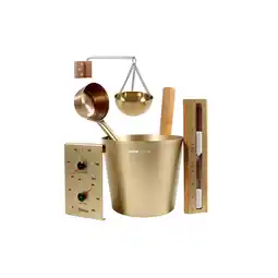 Netto Marken-Discount Home Deluxe Saunazubehör THERA Gold - Komplett Set Angebot
