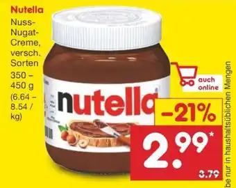 Netto Marken-Discount nutella Angebot