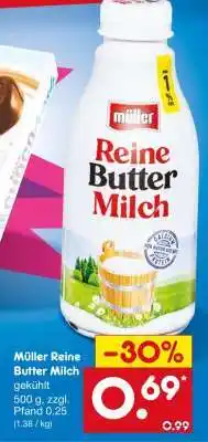 Netto Marken-Discount Müller Reine Butter Milch Angebot