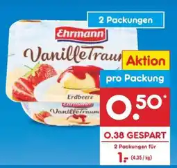 Netto Marken-Discount Ehrmann VanilleTraum Erdbeere Angebot