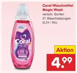 Netto Marken-Discount Coral Waschmittel Magic Wash Angebot