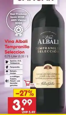 Netto Marken-Discount Vina Albali Tempranillo Seleccion Angebot