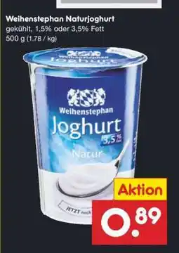 Netto Marken-Discount WEIHENSTEPHAN Naturjoghurt Angebot